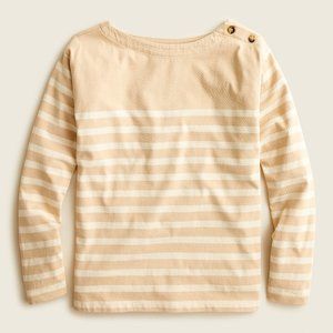 J.Crew Mariner cloth boatneck T-shirt in Beechwood Dusty Ivory